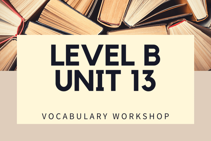 Vocabulary workshop level b answers unit 13