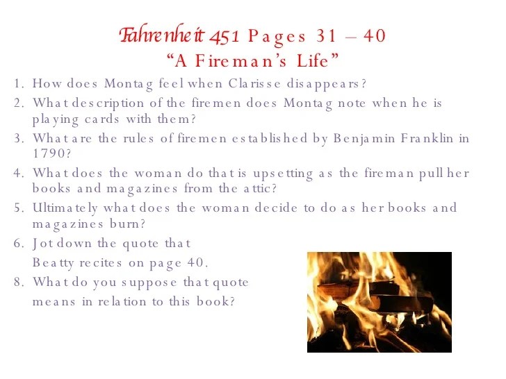 Part 1 fahrenheit 451 quiz