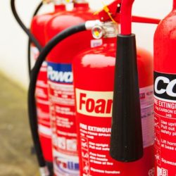 Portable fire extinguishers are classified according to the